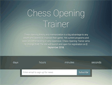 Tablet Screenshot of chessopeningtrainer.com